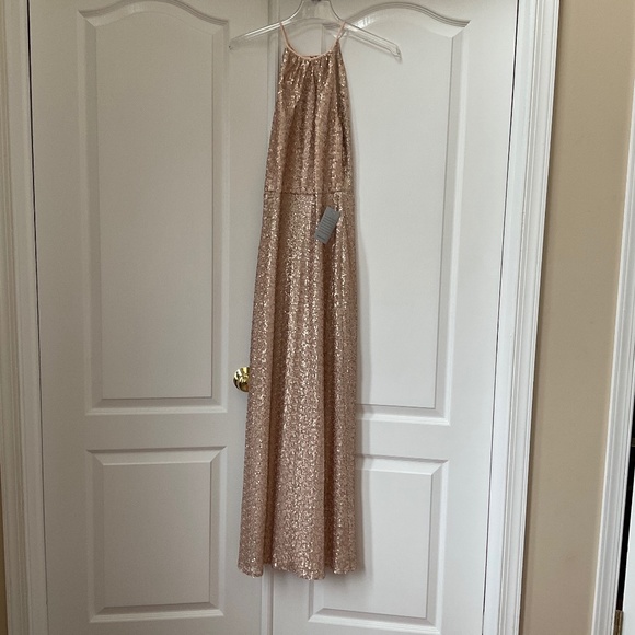 Amsale | Dresses | Amsale Rose Gold Sequined Gown | Poshmark Amsale | Dresses | Amsale Rose Gold Sequined Gown | Poshmark